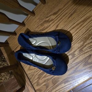 Women's Navy Blue Ballet Flats